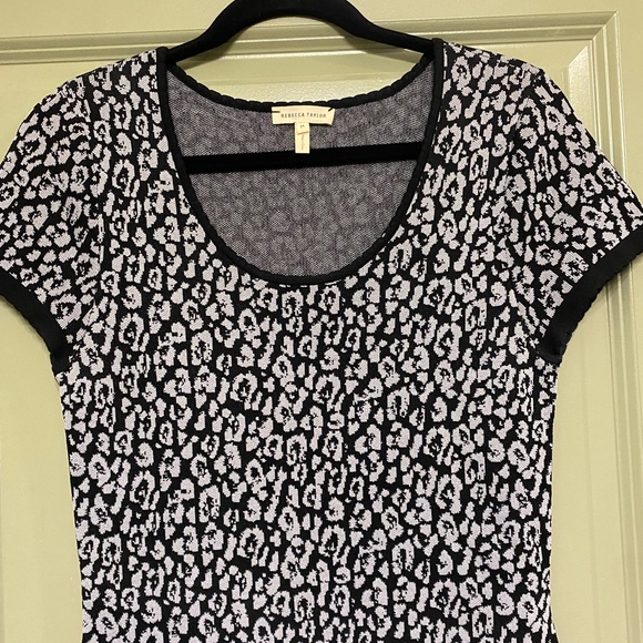 Rebecca Taylor knit leopard print dress - Picture 4 of 6